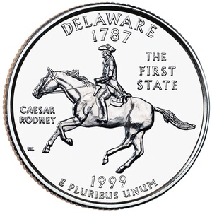 1999 Quarter - S - Delaware - Proof reverse